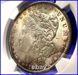 1881 MORGAN Silver Dollar NGC MS-63 Double 18-1 VAM 9 Golden Tone Amazing Strike