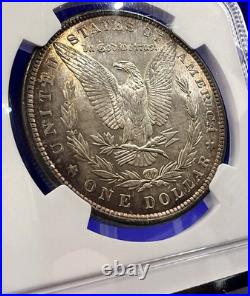 1881 MORGAN Silver Dollar NGC MS-63 Double 18-1 VAM 9 Golden Tone Amazing Strike