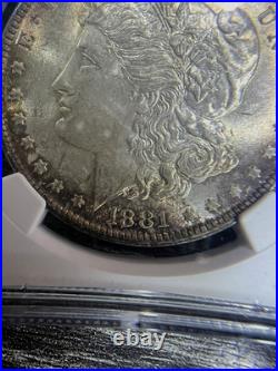 1881 MORGAN Silver Dollar NGC MS-63 Double 18-1 VAM 9 Golden Tone Amazing Strike