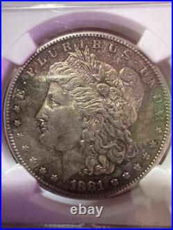 1881 Morgan Silver Dollar NGC MS62 Beautifully Toned