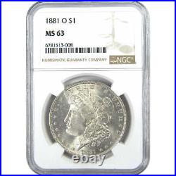 1881 O Morgan Dollar MS 63 NGC Silver $1 Uncirculated Coin SKUI15820