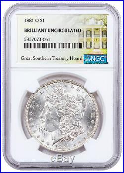 1881 O Morgan Silver Dollar Great Southern Hoard NGC BU Treasury Hoard SKU60957