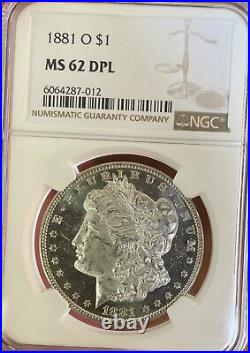 1881-O Morgan Silver Dollar NGC MS62 DMPL / DPL