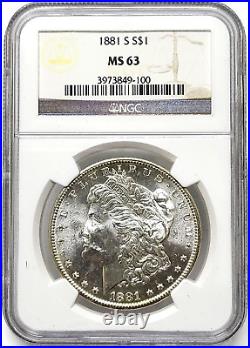 1881-S $1 Morgan Silver Dollar NGC MS63 PROOF-LIKE Gorgeous Mint Luster