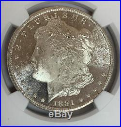 1881-S $1 Morgan Silver Dollar NGC MS65 PQ Rare Star Grade