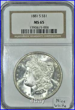 1881-S Morgan Dollar NGC MS-65 Nice White