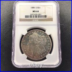 1881-S Morgan Dollar Silver $1 Choice Uncirculated NGC MS64
