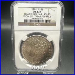 1881-S Morgan Silver Dollar NGC MS 63 Olathe Dollar Hoard Monster Toning