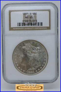 1881-S Morgan Silver Dollar, NGC MS 65 #B48446