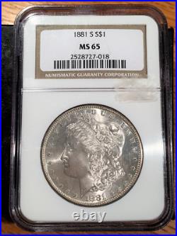 1881-S Morgan Silver Dollar NGC MS 65 High Quality Scans #7018