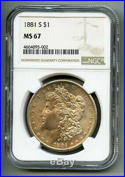 1881 S Morgan Silver Dollar NGC MS 67
