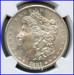 1881 S Morgan Silver Dollar NGC MS 67