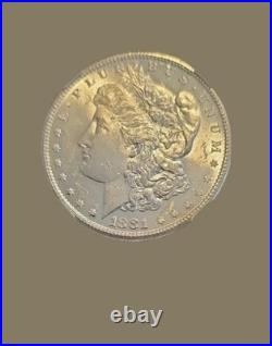 1881 S Morgan Silver Dollar, NGC MS63, Fine Details, Free Shipping