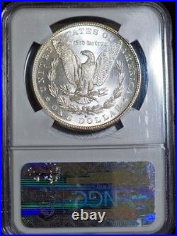 1881-S Morgan Silver Dollar NGC MS63 Monster Rainbow Textile Toned Coin Looks PL