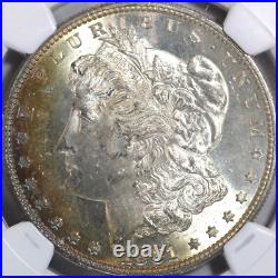 1881 S Morgan Silver Dollar NGC MS64-Obverse Crescent Toning 1881 S Morgan Silver Dollar NGC MS64-Obverse Crescent Toning