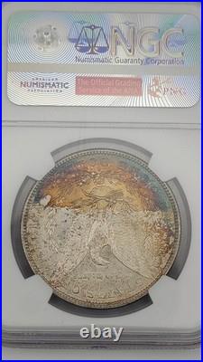 1881 S Morgan Silver Dollar NGC MS64 Tape Toner reverse