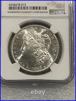 1881 S Morgan Silver Dollar NGC MS65 Amazing Proof-ish Blast White (013)