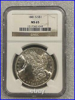 1881 S Morgan Silver Dollar NGC MS65 Amazing Proof-ish Blast White (018)