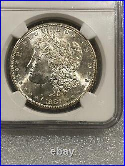 1881 S Morgan Silver Dollar NGC MS65 Amazing Proof-ish Blast White (018)