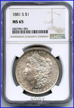 1881-S Morgan Silver Dollar NGC MS65 Certified San Francisco Mint CC201