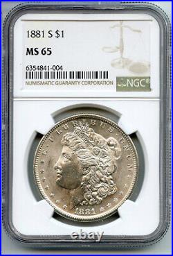 1881-S Morgan Silver Dollar NGC MS65 Certified San Francisco Mint CC217