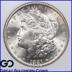 1881-S Morgan Silver Dollar Silver Coin NGC/CAC MS-65 PQ Blast White Blazer