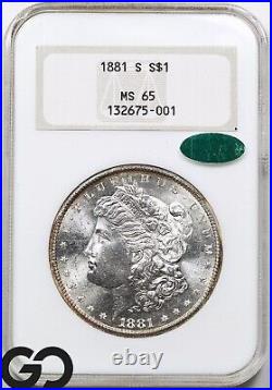 1881-S Morgan Silver Dollar Silver Coin NGC/CAC MS-65 Super Premium Quality