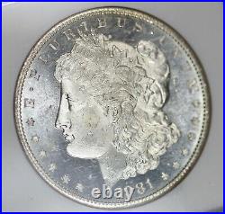 1881-S NGC Silver Morgan Dollar MS65 STAR Cameo PL Obverse Solid Toned Reverse