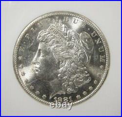1881-S Silver Morgan Dollar NGC MS64 ERROR Certified Coin AK285