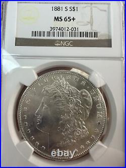 1881-S Silver Morgan Dollar NGC MS65 Blazer Beautiful Luster