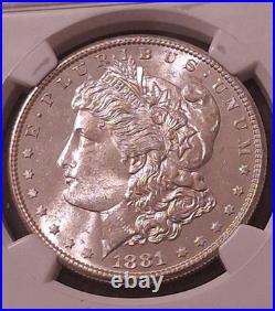 1881-S TONING Morgan Silver Dollar NGC Graded MS64 #3681239-178 1881-S TONING Morgan Silver Dollar NGC Graded MS64 #3681239-178