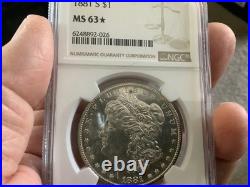 1881-s $1 Morgan Silver Dollar Ngc Ms63? #8166083-002? Ngc Star Grade 1881-s $1 Morgan Silver Dollar Ngc Ms63? #8166083-002? Ngc Star Grade