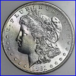 1881-s $1 Morgan Silver Dollar Ngc Ms64 #254596-016 Streak On Plastic Holder