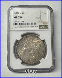 1881-s Morgan Silver Dollar Ngc Certified Ms 65+