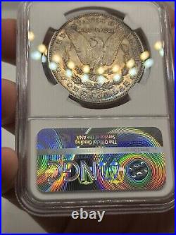 1881-s Morgan Silver Dollar Ngc Ms66 Gorgeous Color Rainbow Toning