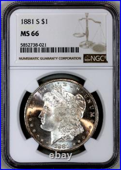 1881-s Ms66 Ngc Morgan Silver Dollar Premium Quality Superb Eye Appeal