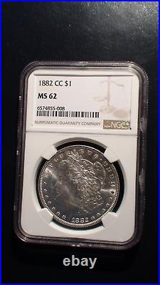 1882 CC Morgan Dollar NGC MS62 UNCIRCULATED BETTER DATE SILVER $1 Coin BUY IT