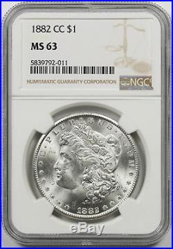 1882-CC Morgan Dollar Silver $1 MS 63 NGC