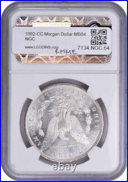 1882-CC Morgan Silver Dollar MS64 NGC