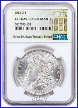1882 O Morgan Silver Dollar Great Southern Hoard NGC BU Treasury Hoard SKU60958
