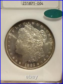 1882-O NGC CAC MS63DMPL Morgan Silver Dollar PQ Great Cameo Vintage Slab