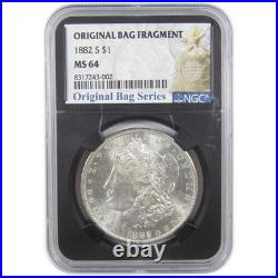 1882 S Morgan Dollar MS 64 NGC Silver Original Bag Fragment SKUI18282