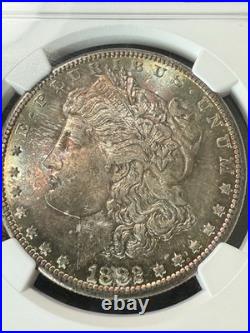 1882 S Morgan Silver Dollar MS-67 Amazing Toning And Colors NGC