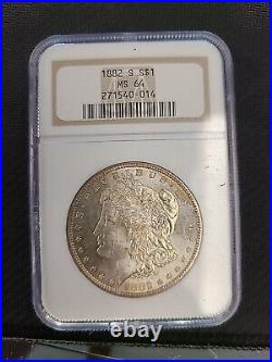 1882 S Morgan Silver Dollar NGC MS 64