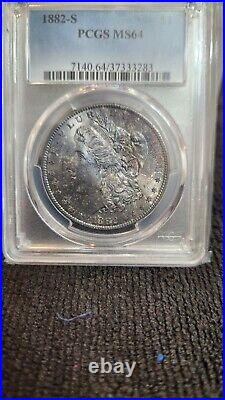1882-S Morgan Silver Dollar NGC MS64 Toned