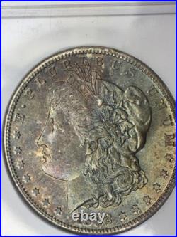 1882 S NGC MS65 GEM Vibrant Rainbow Toning MORGAN SILVER DOLLAR PQ Color Flashy