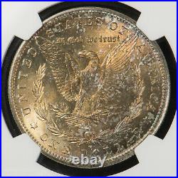 1882-s $1 Morgan Silver Dollar Neat Reverse Toning Ms 64 Lot#e016