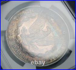 1882-s Morgan Silver Dollar Ngc Ms64 Toned Collector Coin. Free Shipping