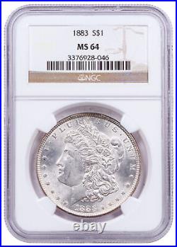 1883 $1 Morgan Silver Dollar Coin NGC MS64