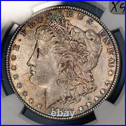 1883 $1 Morgan Silver Dollar NGC MS 63 PQ Rainbow Toning SKU-X4791